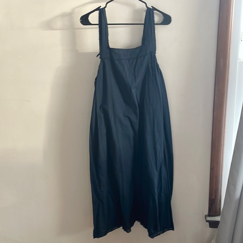 Closet closing sale Kristensen Du Nord 100% Cotton Black Midi Dress Sz 1